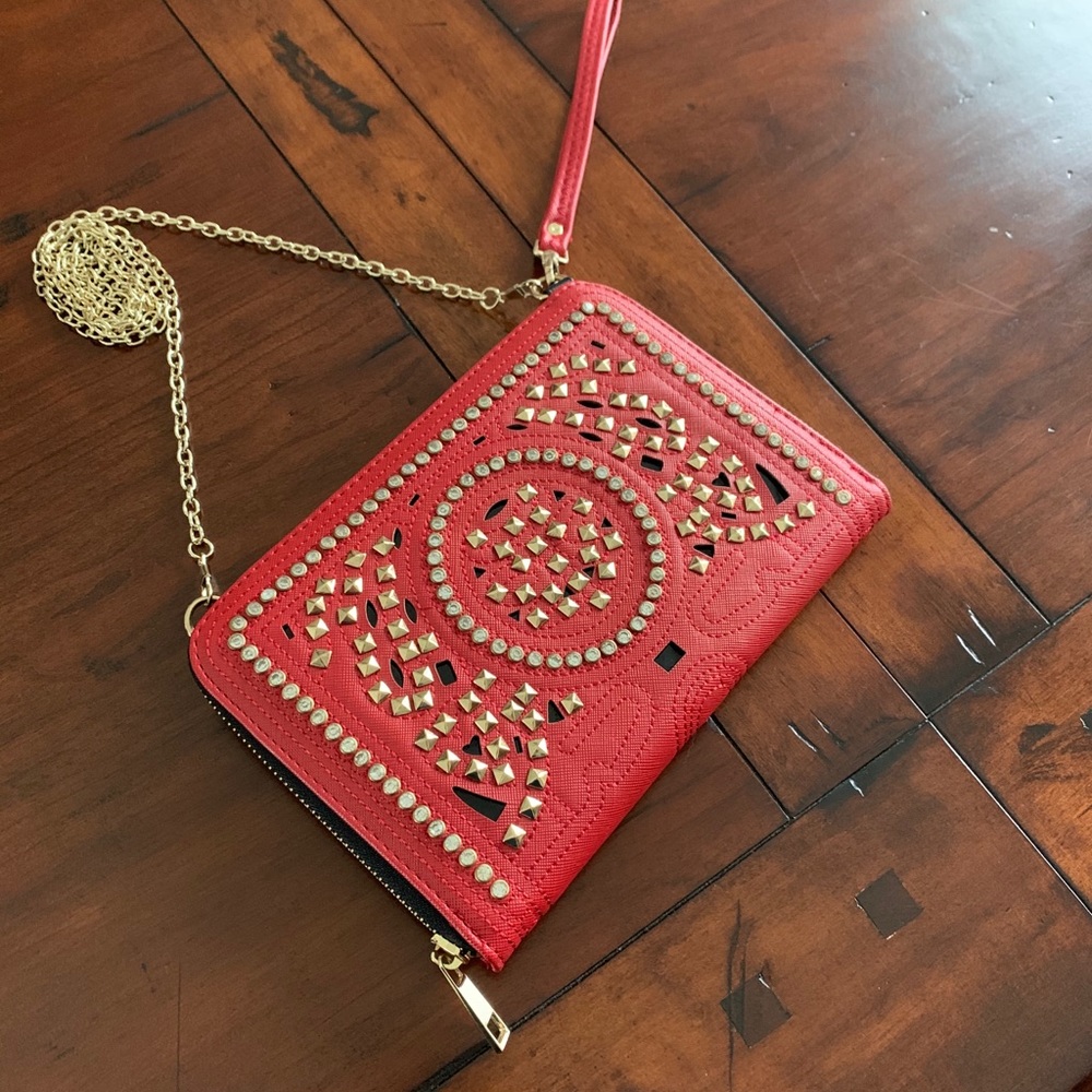 COPY - Red crossbody wallet